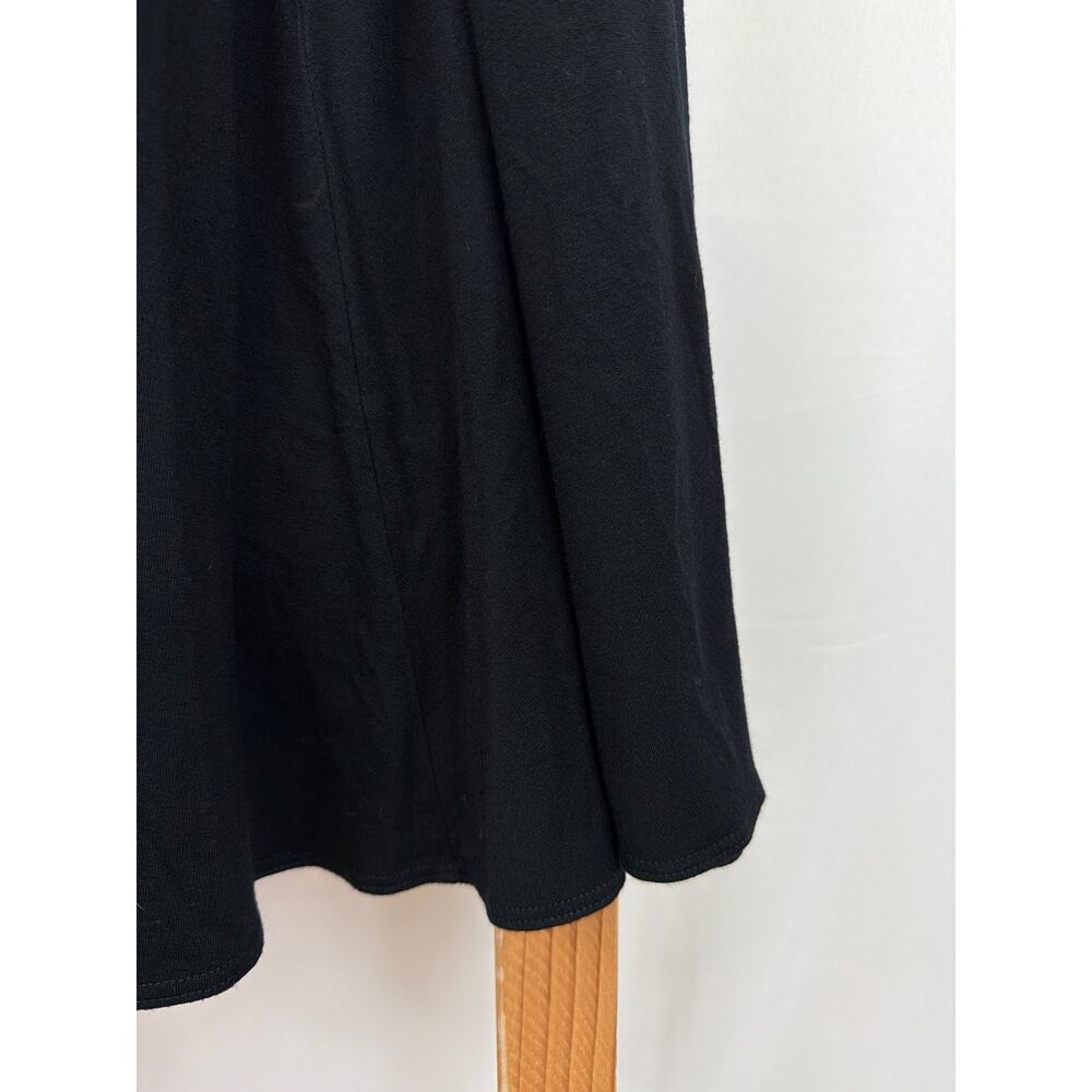 Comfy USA Black Classic Cinched Waist Flowy Maxi Skirt XL - Picture 2 of 6